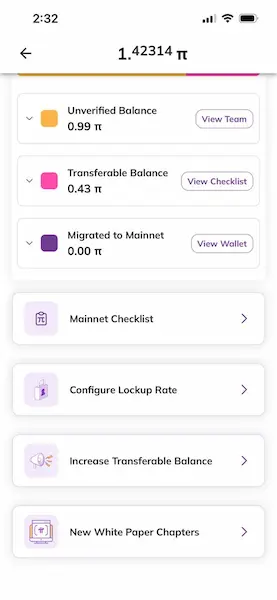 Pi Network aplikacija Mainnet