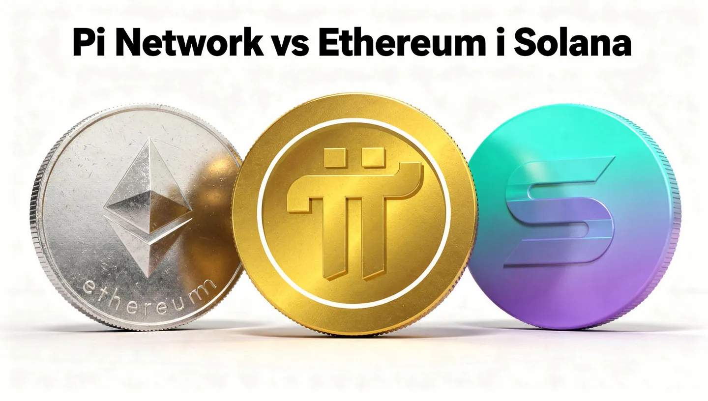 Pi Network vs Ethereum i Solana
