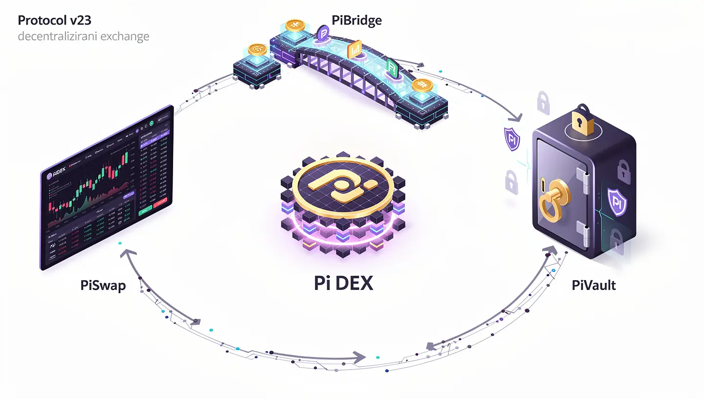 Pi DEX PiSwap, PiVault i PiBridge