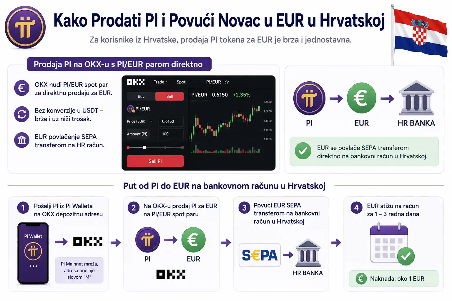 Kako Prodati PI i Povući Novac u EUR u Hrvatskoj